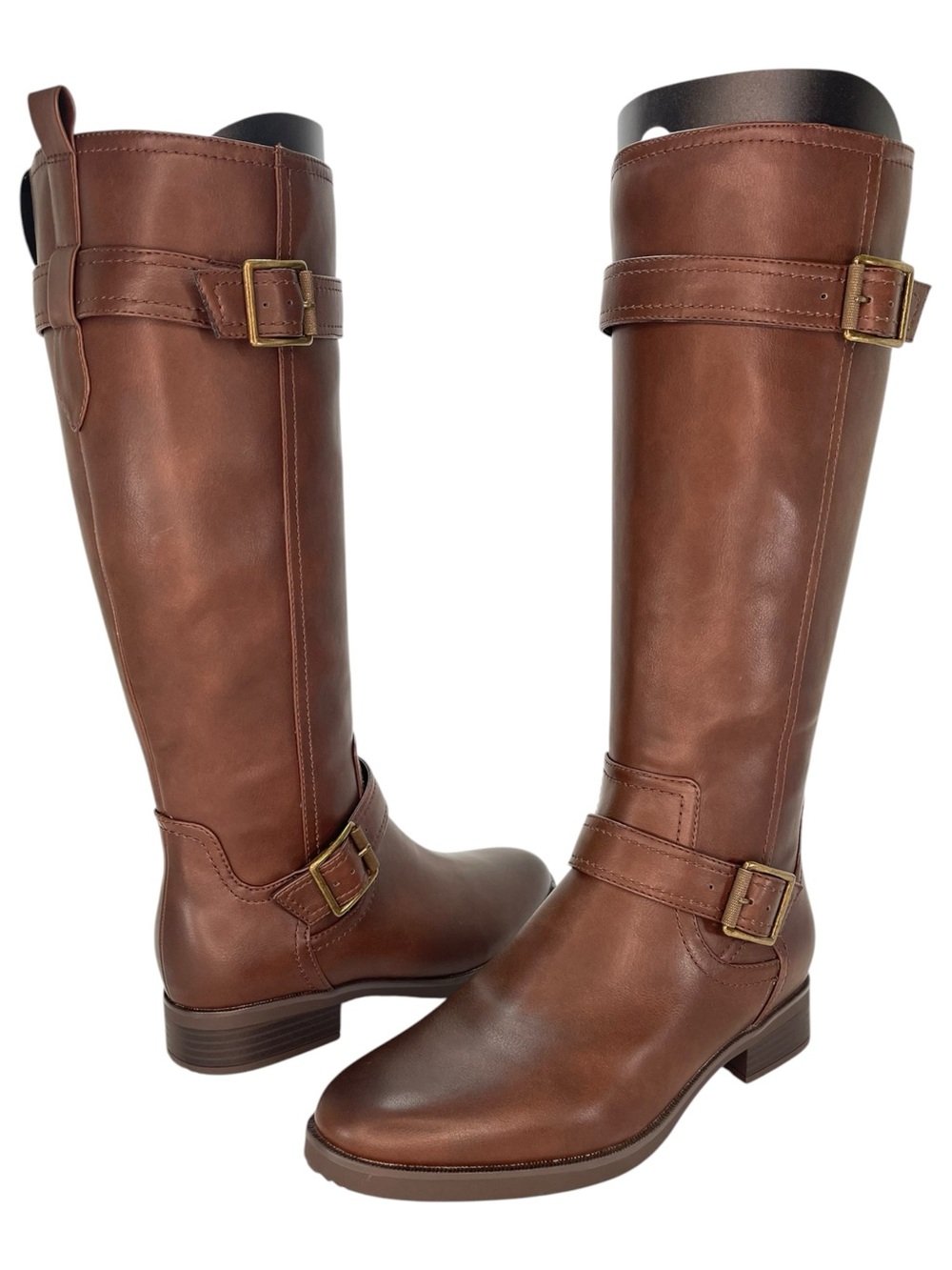 Naturalizer Tiernan Brown Faux Leather Knee High Womens Boots Size 9W - Picture 12 of 15